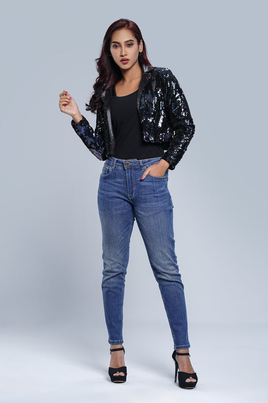 Smart Fit Sequin Jacket - Bling