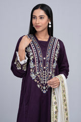 Ready-to-wear Embroidered Two-Piece Semi-Formal with Organza Dupatta