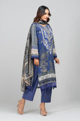 Ready-to-wear Three-Piece Lawn with Silk Dupatta