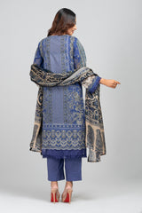 Ready-to-wear Three-Piece Lawn with Silk Dupatta