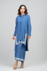 Allover Rotary Printed Viscose Two-Piece Ethnic Set