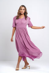 High-Low Corded Dreams Long Dress