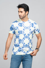 Tie-Dye Finish Short-Sleeved T-Shirt