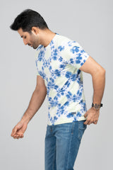 Tie-Dye Finish Short-Sleeved T-Shirt