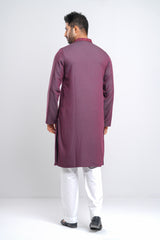 Regular Fit Blended Jacquard Panjabi