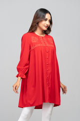 Short-Length Embroidered Ethnic Kurti