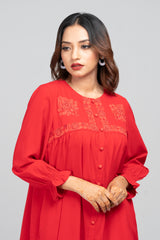 Short-Length Embroidered Ethnic Kurti