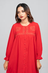 Short-Length Embroidered Ethnic Kurti