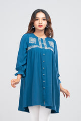 Short-Length Embroidered Ethnic Kurti