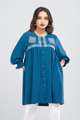 Short-Length Embroidered Ethnic Kurti