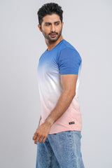 Triple Shade Over Dye Ombre T-Shirt