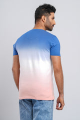 Triple Shade Over Dye Ombre T-Shirt