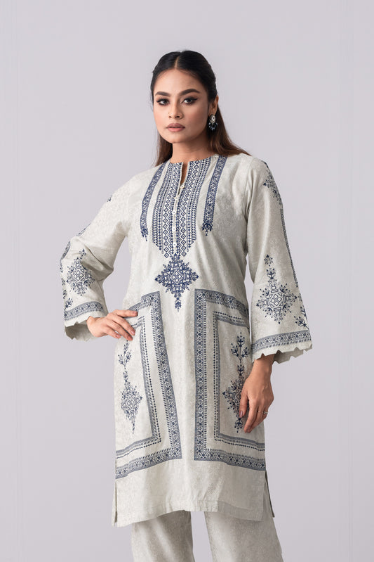 Ready-to-Wear Embroidered and Printed Semi-Formal Ethnic Set