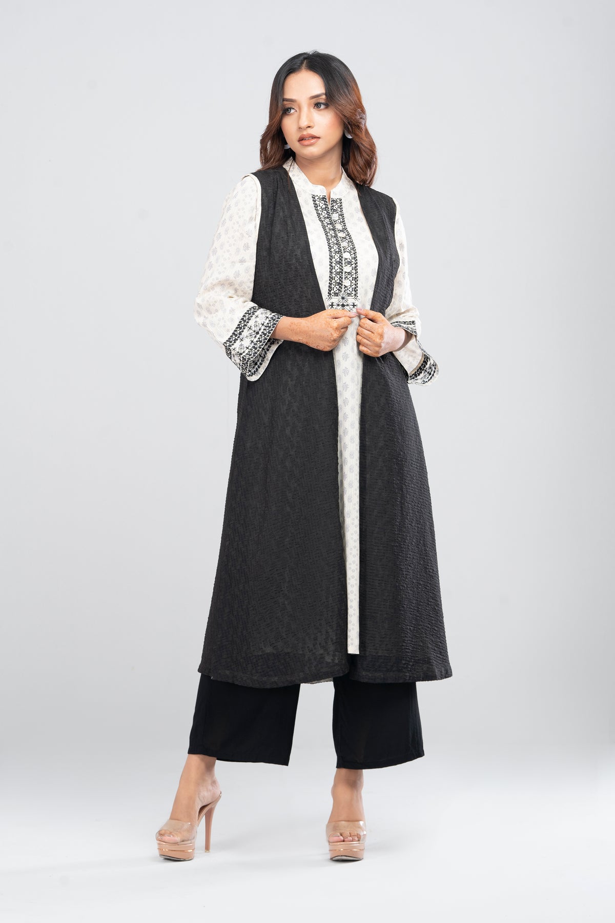 Double-Layered Viscose Ethnic Kurta