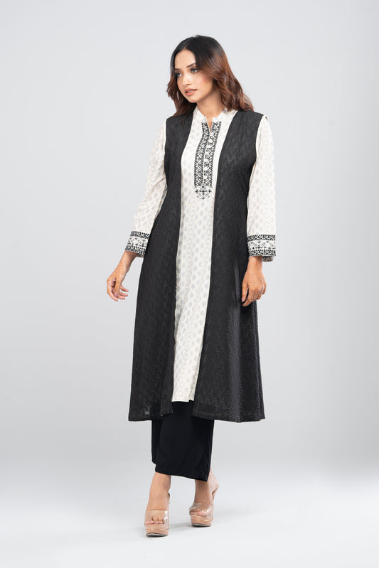 Double-Layered Viscose Ethnic Kurta