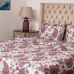 Bedspread - Burgundy Paisley