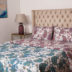 Bedspread - Burgundy Paisley