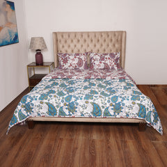 Bedspread - Burgundy Paisley