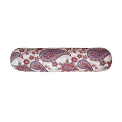 Bolster Cover - Bargundy Paisley