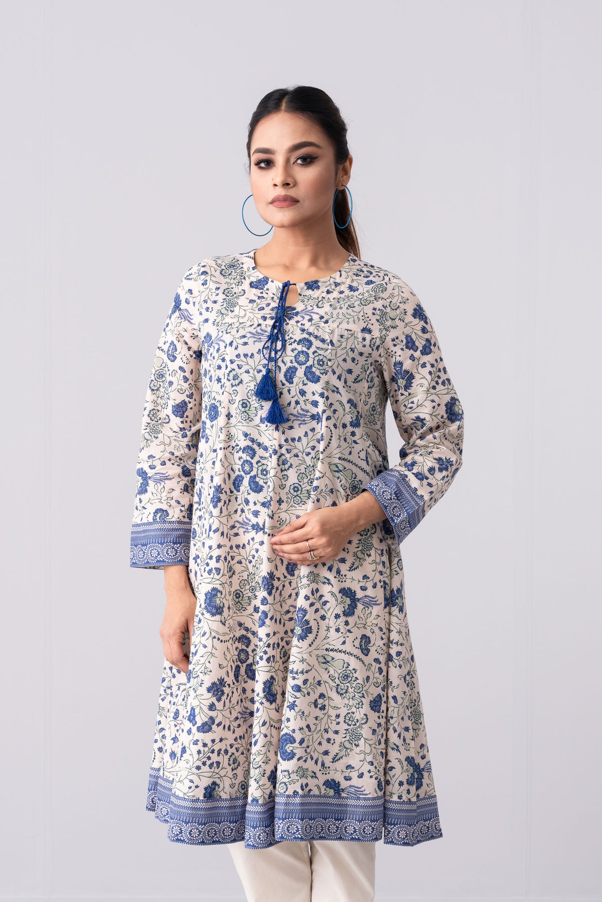 Ready-to-Wear Printed Lawn Kurta - One Piece