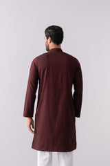 Regular Fit Two-Tone Fabric Semi-Formal Panjabi