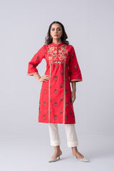 Long-Length Smart Fit Ethnic Kurta - One Piece