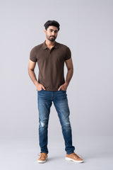 Regular Fit Solid Polo Shirt