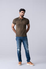 Regular Fit Washed Polo Shirt