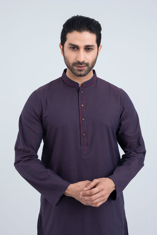 Men's Semi-Formal Embroidered Panjabi