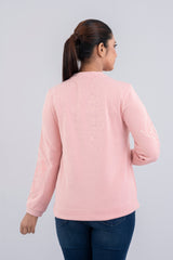 Floral Embroidered Crew-Neck Sweatshirt