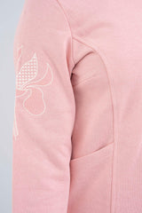 Floral Embroidered Crew-Neck Sweatshirt