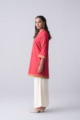 Short-Length Embroidered Relaxed Fit Ethnic Kurti