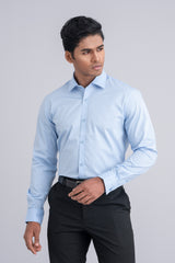 Slim Fit Micro-Printed Templeton Formal Shirt