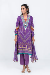 Regular Fit Embroidered Lawn - Three Piece