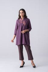 Short-Length Embroidered Smart Fit Ethnic Kurti