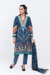 Regular Fit Embroidered Lawn - Three Piece