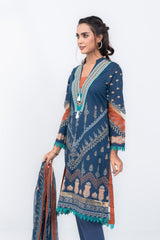 Regular Fit Embroidered Lawn - Three Piece