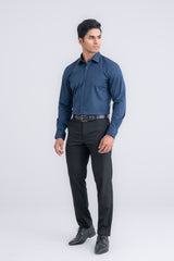 Slim Fit Micro-Printed Templeton Formal Shirt