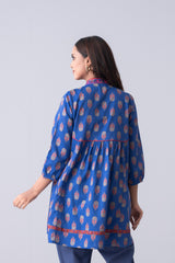 Short-Length Embroidered Relaxed Fit Ethnic Kurti