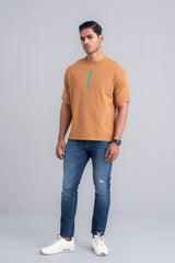 Men's Oversized Casual T-Shirt with Short Sleeves