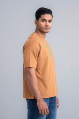 Men's Oversized Casual T-Shirt with Short Sleeves