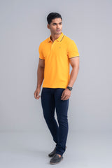 Regular Fit Knitted Pique Polo Shirt