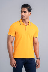 Regular Fit Knitted Pique Polo Shirt