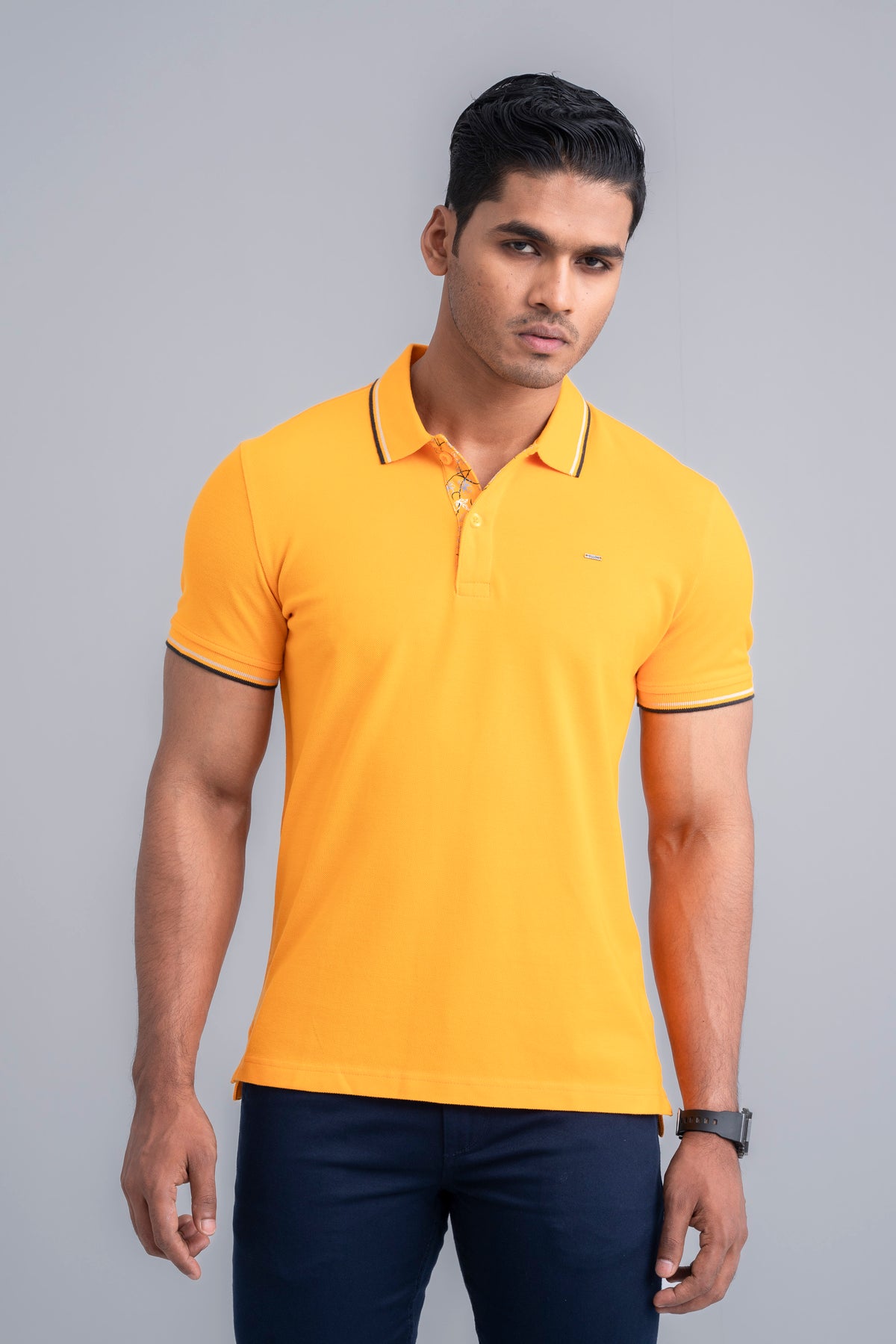 Regular Fit Knitted Pique Polo Shirt