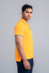 Regular Fit Knitted Pique Polo Shirt