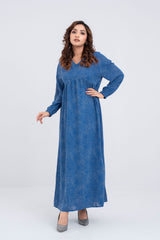 Ditsy Dot Dream Georgette Long Dress