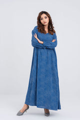 Ditsy Dot Dream Georgette Long Dress