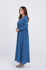 Ditsy Dot Dream Georgette Long Dress