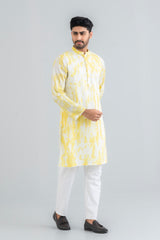 Men's Drop-Dye Cotton Panjabi