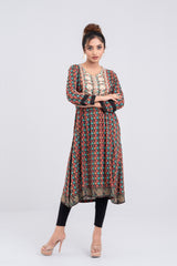 Allover Printed Viscose Ethnic Kurta - One Piece